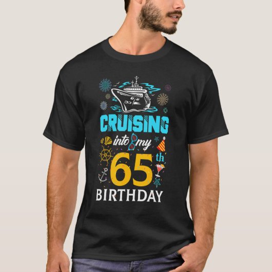 T-shirt Croisière Dans Mon Escadron D'Anniversaire De 65 A (Devant)