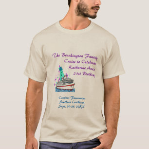 T-shirt Croisière de casquette de fête d'anniversaire