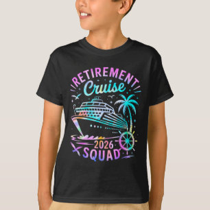 T-shirt Croisière de retraite drôle 2026 Équipe Tie Dye Re