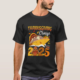 T-shirt Croisière de Thanksgiving 2025 Dinde drôle Citroui