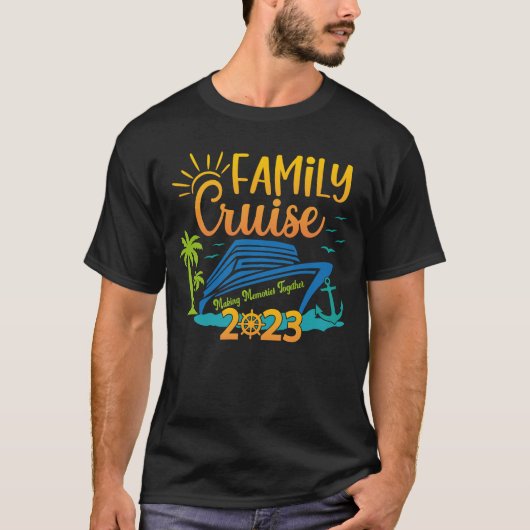 T-shirt Croisière en famille 2023 Rassembler les souvenirs (Devant)