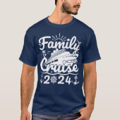 T-shirt Croisière en famille 2024 Cool Funny Voyage en fam (Devant)
