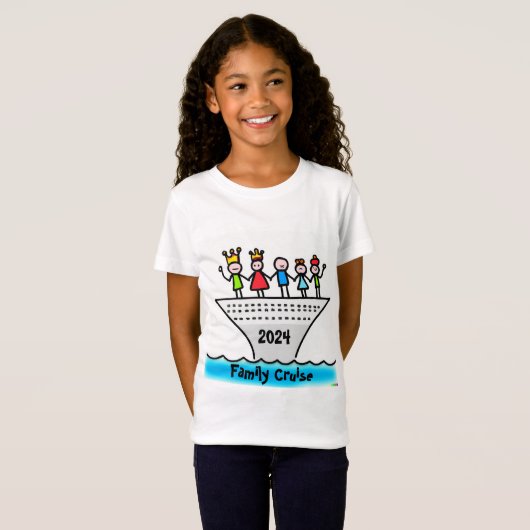 T-Shirt Croisière en famille 2024 - Navigating Adventure T (Devant entier)