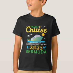 T-shirt Croisière en famille 2025 Bermudes Créer des souve