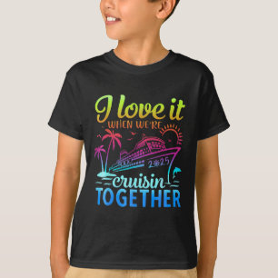 T-shirt Croisière en famille 2025 J'adore quand on croise