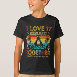 T-shirt Croisière en famille 2025 Je l'aime quand nous som