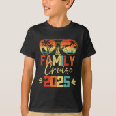 T-shirt Croisière en famille 2025 Plage Correspondant vaca (Devant)