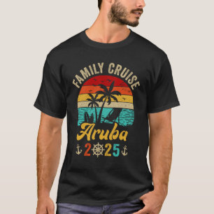 T-shirt Croisière en famille Aruba 2025 Vacances jumelées