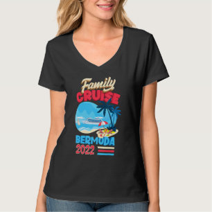 T-shirt Croisière en famille Bermudes 2022 Hommes Femmes E