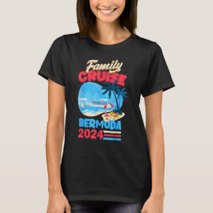 T-shirt Croisière en famille Bermudes 2024 Hommes Femmes E