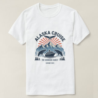T-shirt Croisière en famille personnalisée en Alaska
