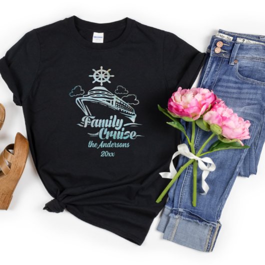 T-shirt Croisière en famille personnalisée et adorable voy