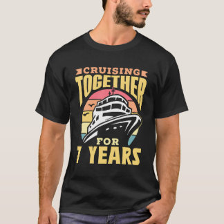 T-shirt Croisière Ensemble Pour 7 Ans De Mariage Croisière