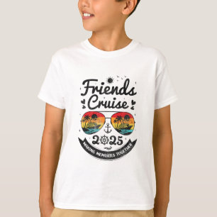 T-shirt Croisière entre amis 2025 Vacances à la plage Croi