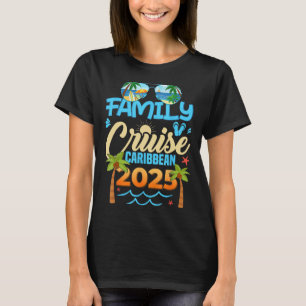 T-shirt Croisière familiale Caraïbes 2025 Vacances jumelée