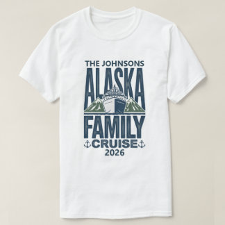 T-shirt Croisière familiale en Alaska Nom personnalisé Ann