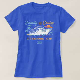 T-shirt Croisière familiale personnalisée Création de souv