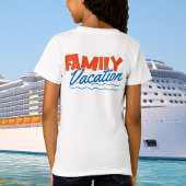 T-Shirt Croisière Famille Enfants Coucher de soleil bleu/o