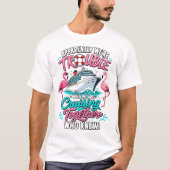 T-shirt Croisière Fun Flamant Graphique (Devant)