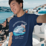 T-shirt Croisière Grèce Îles grecques Santorin<br><div class="desc">Vous pouvez modifier le style de cette chemise en choisissant Plus > sous l'option style. Il peut être personnalisé dans la zone fournir ou customiser en choisissant le clic pour customiser une autre option et en changeant le nom, les initiales ou les mots. Vous pouvez également modifier la couleur et...</div>