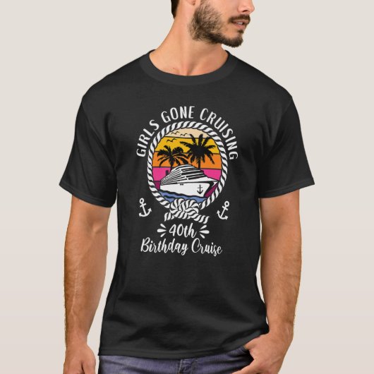 T-shirt Croisière Les filles des bateaux de croisière Croi (Devant)