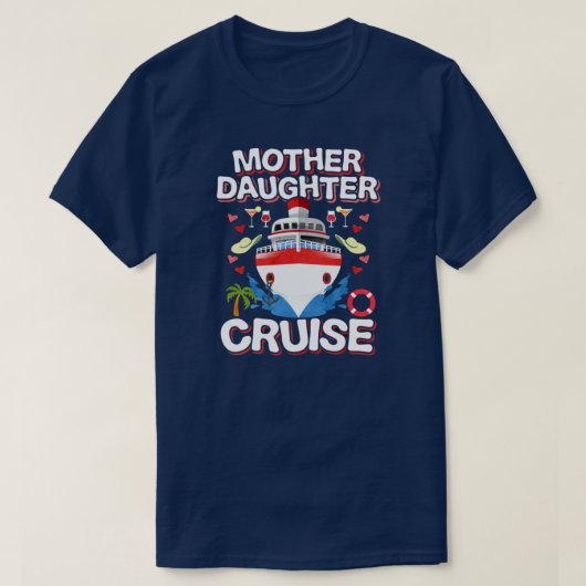 T-shirt Croisière mère fille  (Design devant)
