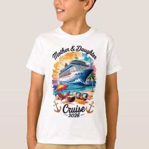 T-shirt Croisière mère-fille 2026 vacances voyage appariés