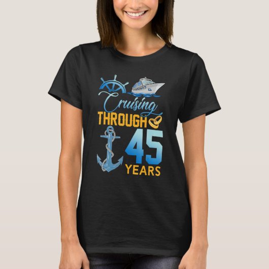 T-shirt Croisière pendant 45 ans Mari du 45e anniversaire (Devant)
