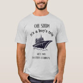 T-shirt Croisière pour le garçon de la fête d'enterrement (Devant)