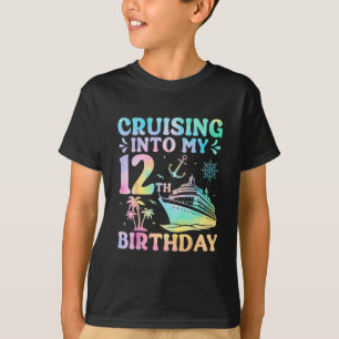T-shirt Croisière pour mon 12e anniversaire de vacances en