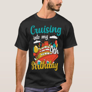T-shirt Croisière pour mon 9e anniversaire de croisière ba
