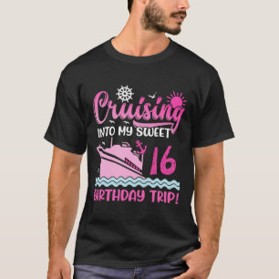 T-shirt Croisière pour mon doux 16e anniversaire de voyage