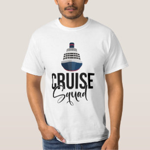 T-shirt Croisière Squad avec grand navire pour des vacance