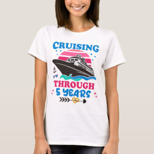 T-shirt Croisière Sur 5 Ans Mariage