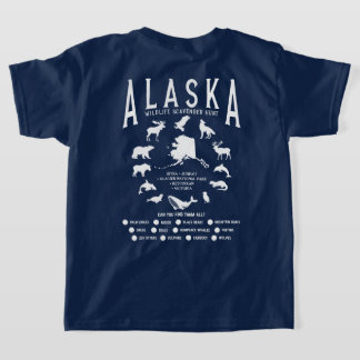 T-shirt Croisière sur la faune de la famille de l'Alaska