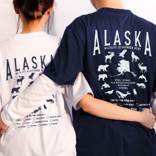 T-shirt Croisière sur la faune de la famille de l'Alaska