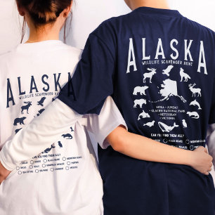 T-shirt Croisière sur la faune de la famille de l'Alaska p