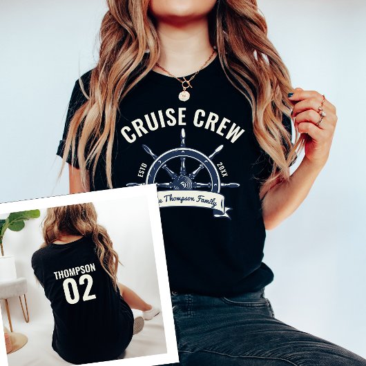 T-shirt Croisière Sur Mesure Ou Correspondance De Vacances