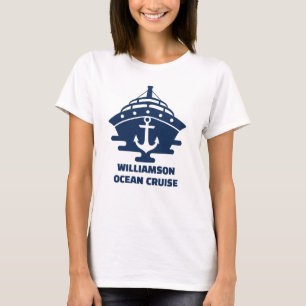T-shirt Croisière sur mesure sur la plage Trip Anchor naut