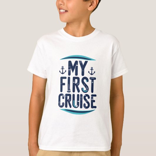 T-shirt Croisière Vacances Ma Première Croisière (Devant)