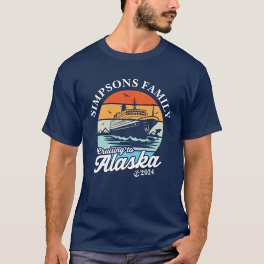 T-shirt Croisière vers Alaska Custom Family Matching Group (Devant)
