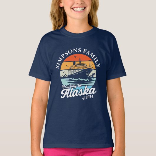 T-shirt Croisière vers Alaska Custom Family Matching Group (Devant)