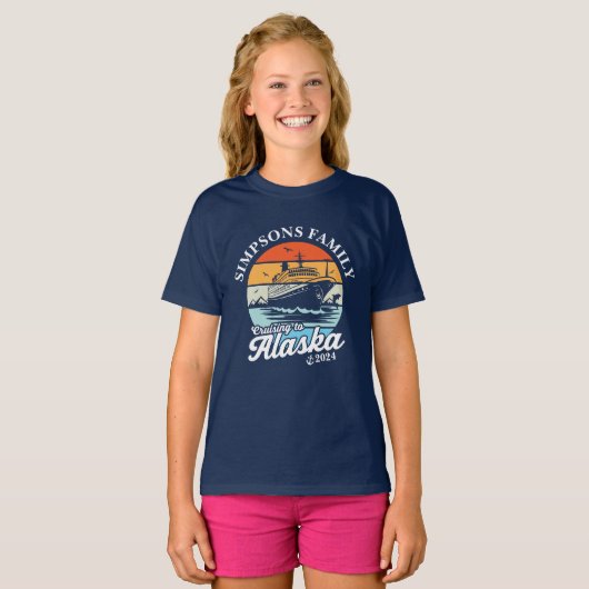 T-shirt Croisière vers Alaska Custom Family Matching Group (Devant entier)