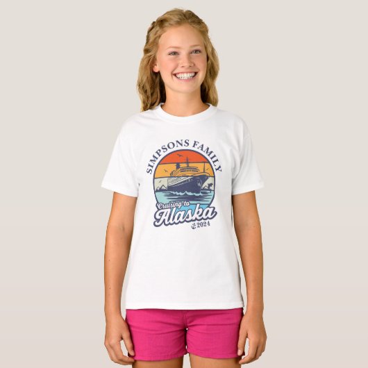 T-shirt Croisière vers Alaska Custom Family Matching Group (Devant entier)
