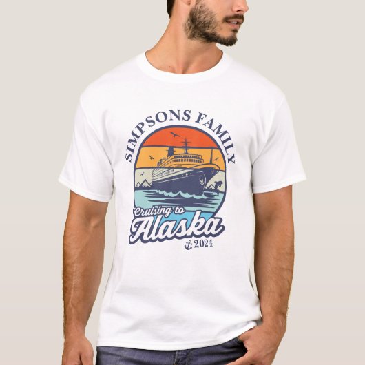 T-shirt Croisière vers Alaska Custom Family Matching Group (Devant)