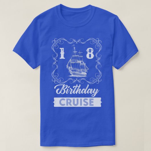 T-shirt Croisière vintage 18e anniversaire (Design devant)