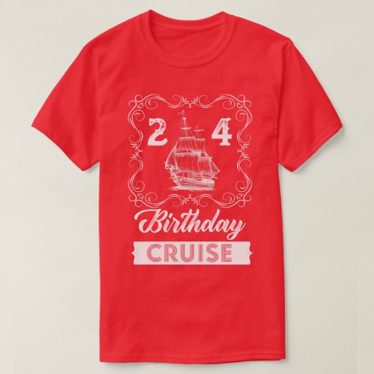 T-shirt Croisière vintage 24e anniversaire (Design devant)
