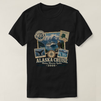 T-shirt Croisière Vintage en Alaska 2026 | Souvenir de voy