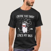 T-shirt Croisière Vous Avez Dit Alpaca Mes Sacs Alpaca Fam (Devant)