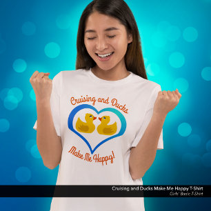 T-shirt Croisières et canards me rendent heureux